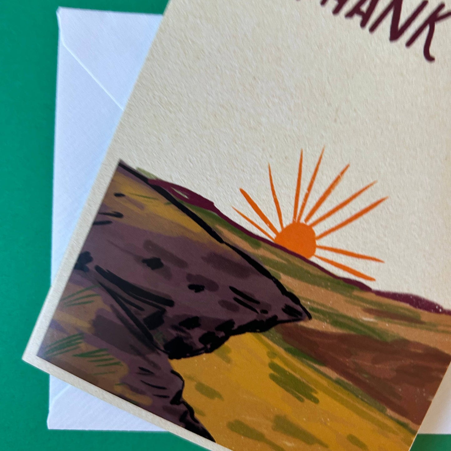 Thank you (hill) card by Dick Vincent