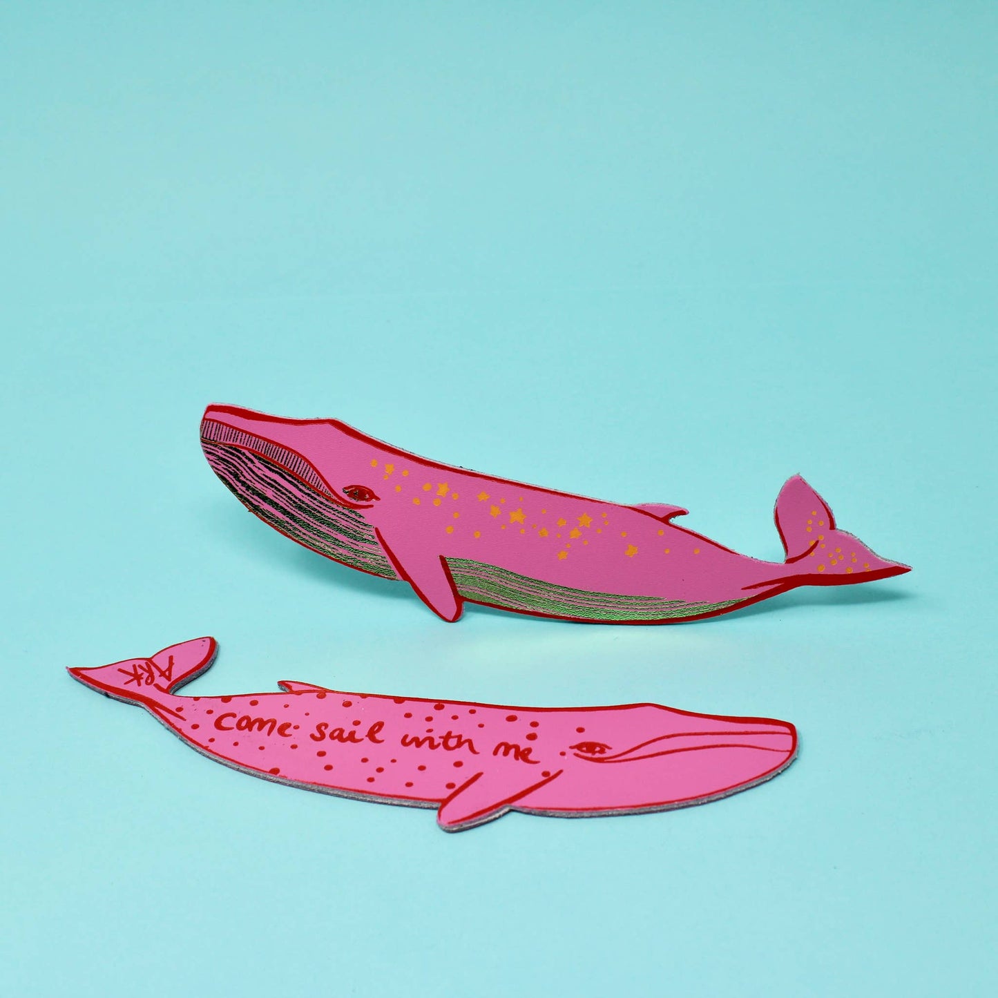 Whale 'Sail with Me' Bookmark