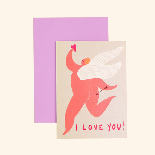 I Love You Cupid Greeting Card