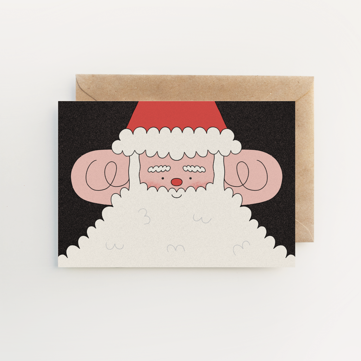'Cute Santa' Christmas Card