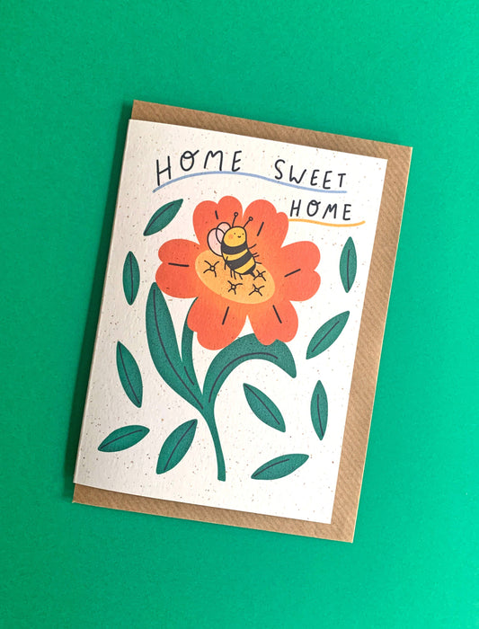 Cozy Bee Home Sweet Home Card