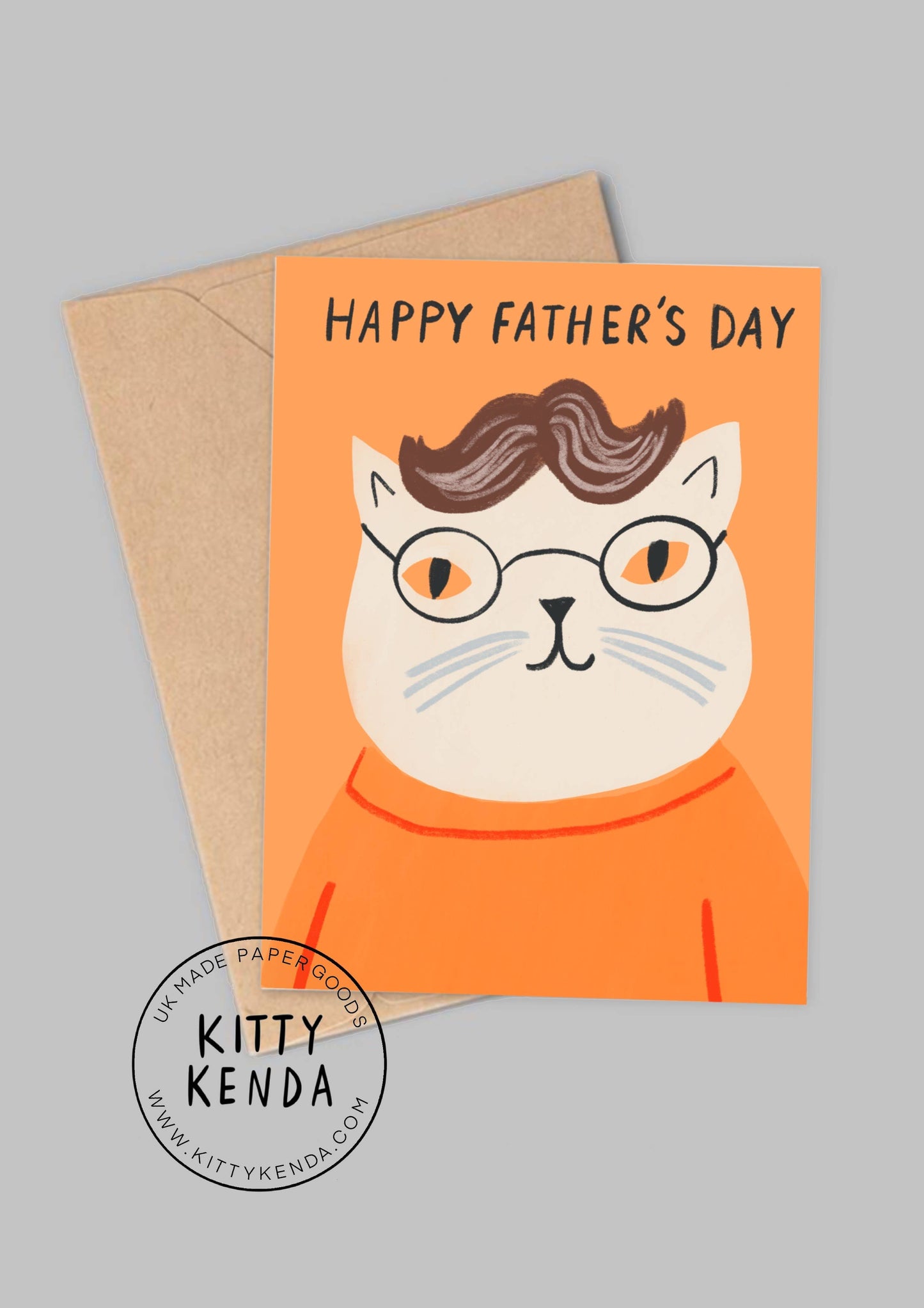 Glasses Cat - Happy Father’s Day - two colour options