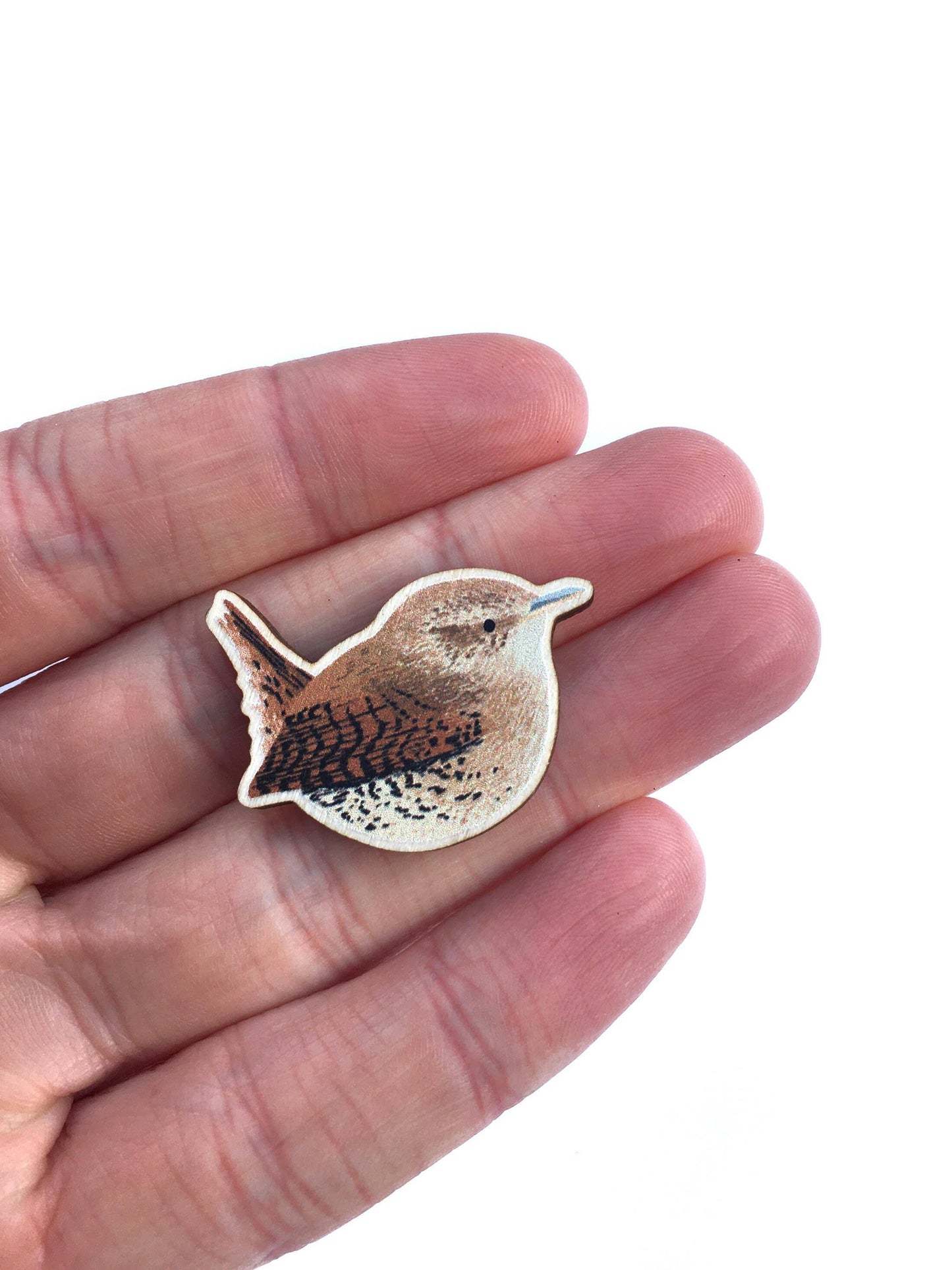 Wren Wooden Pin