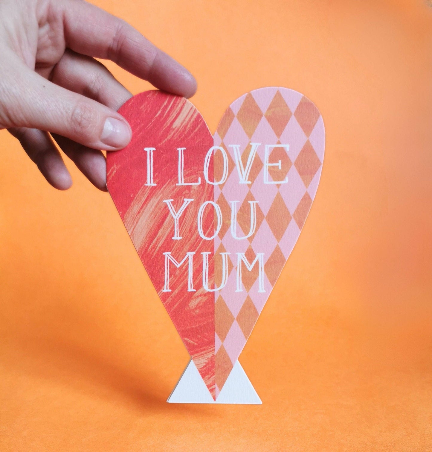 I Love You Mum Heart Greeting Card