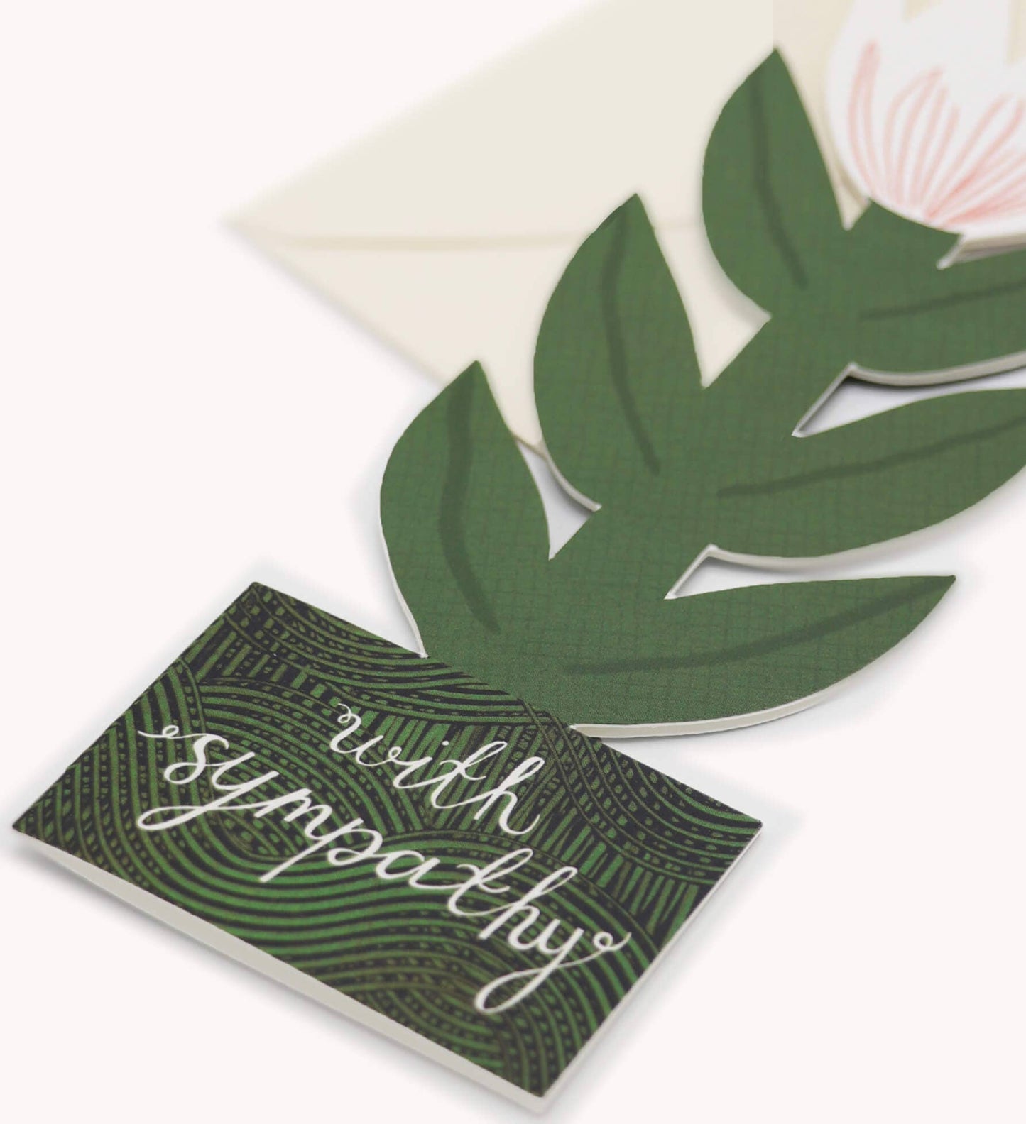 White Lily Sympathy Greeting Card