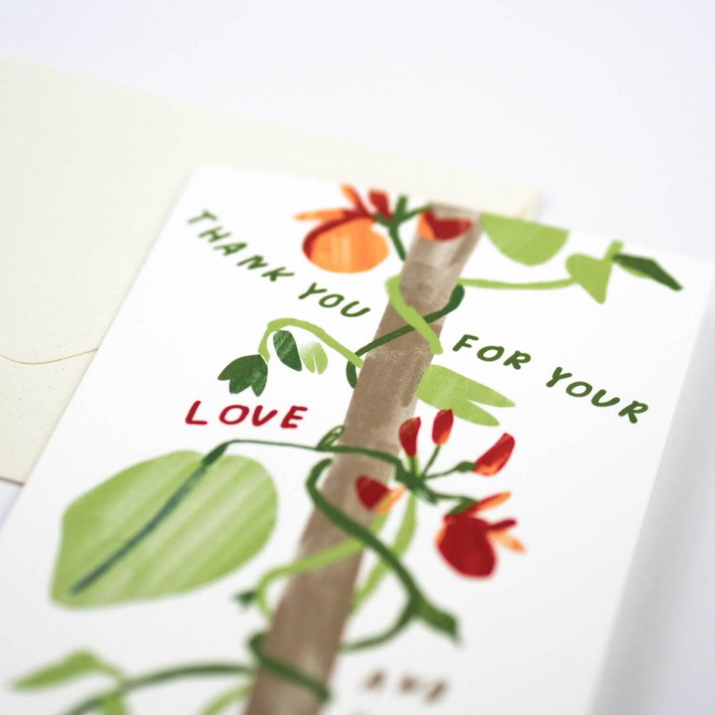 Thank You For Your Love Greeting Card