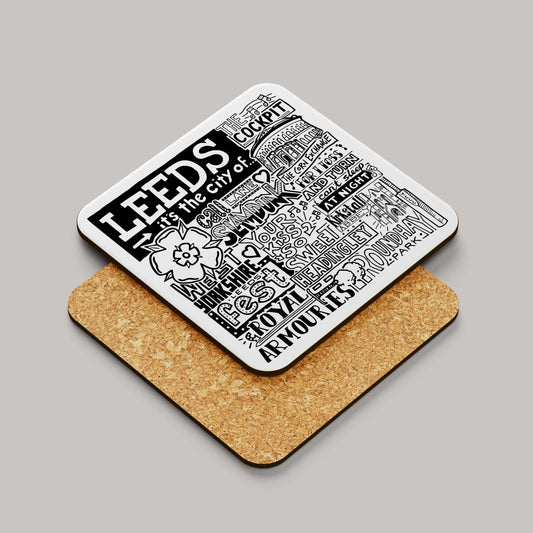 Leeds Landmarks Square Coaster