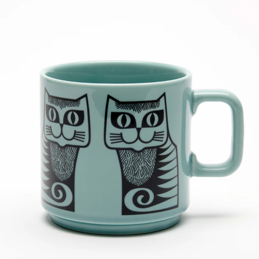 Cat Teal Mug