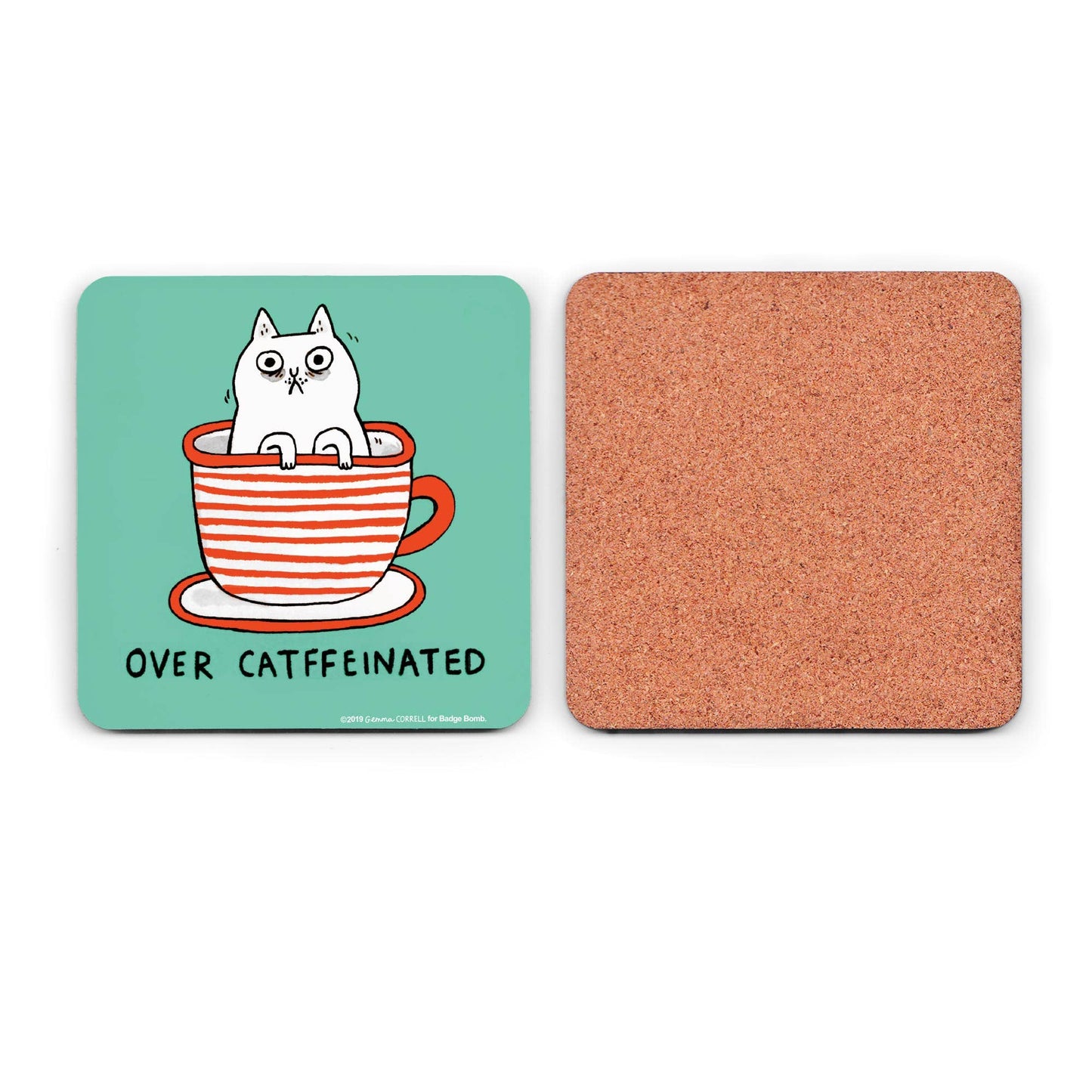 Gemma Correll - Over Catffeinated Coaster