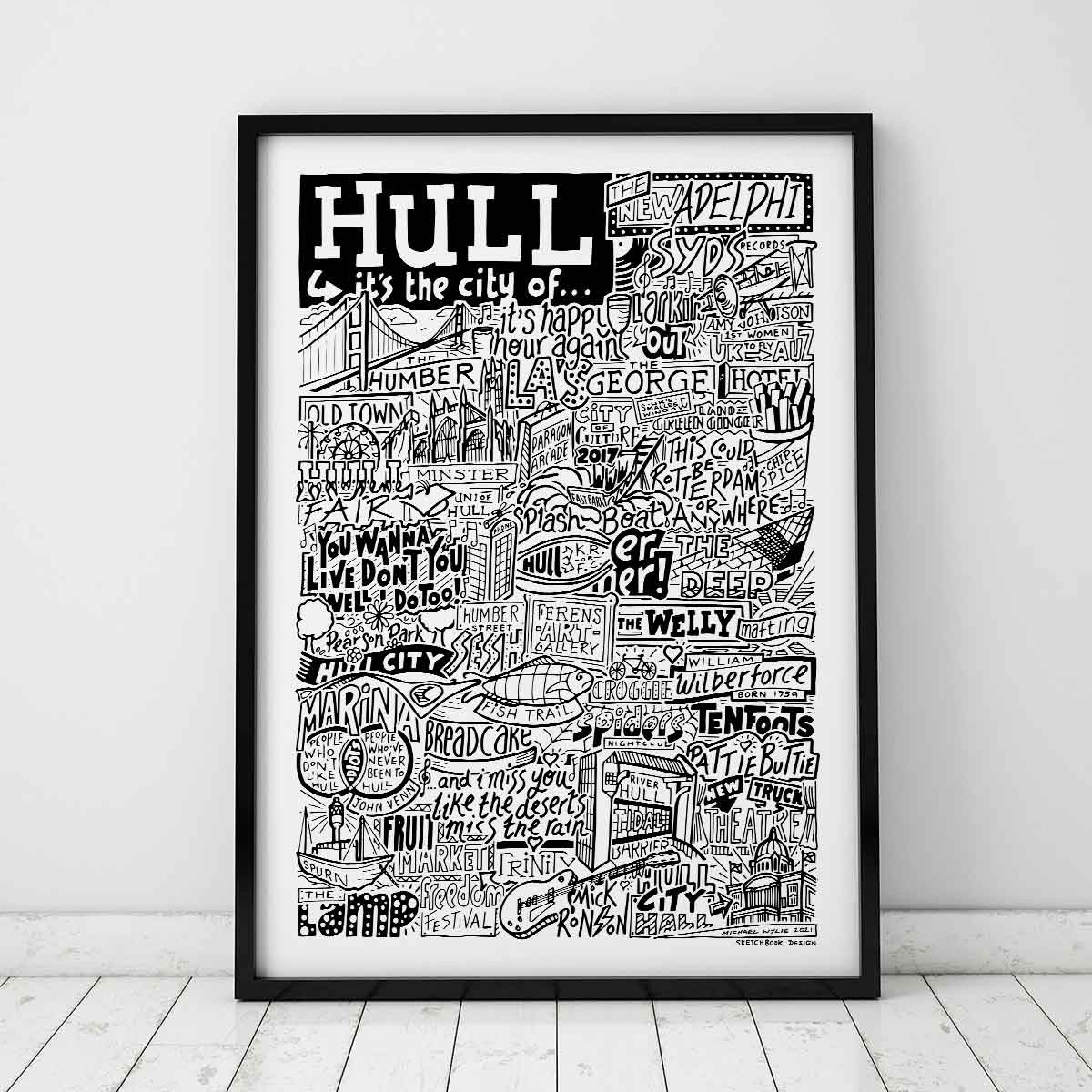 Hull Landmarks It's The City Of Art Print