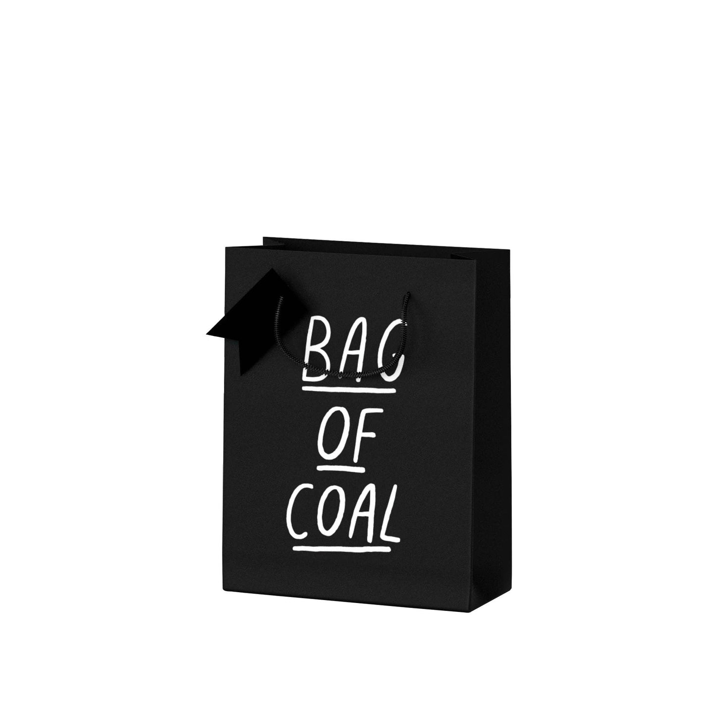 Bag of Coal Small Christmas Gift Bag