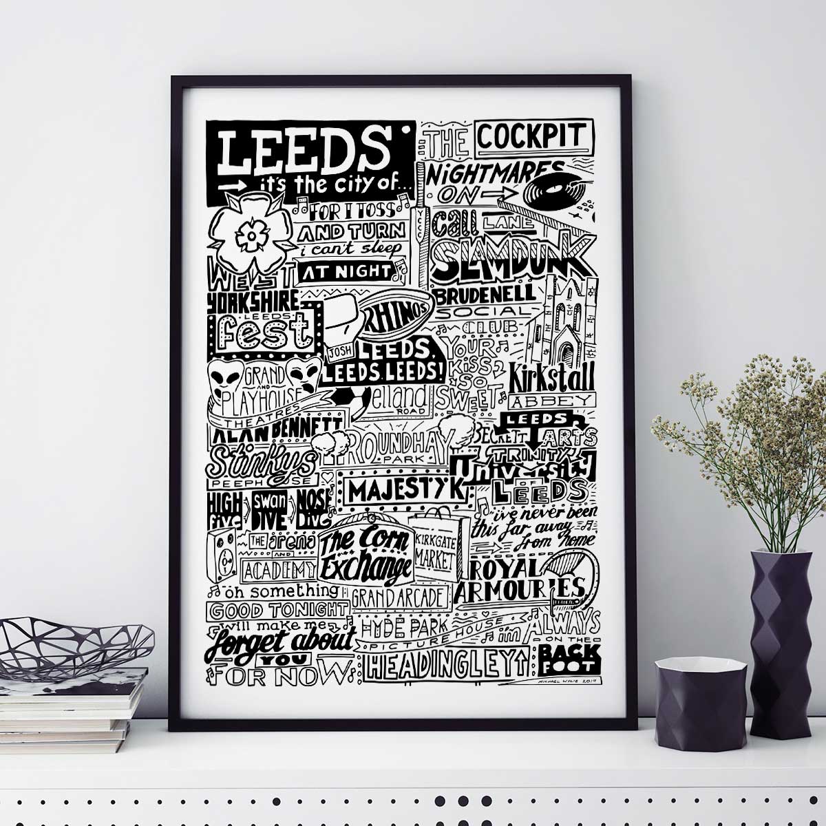 Leeds Landmarks It's The City Of Art Print