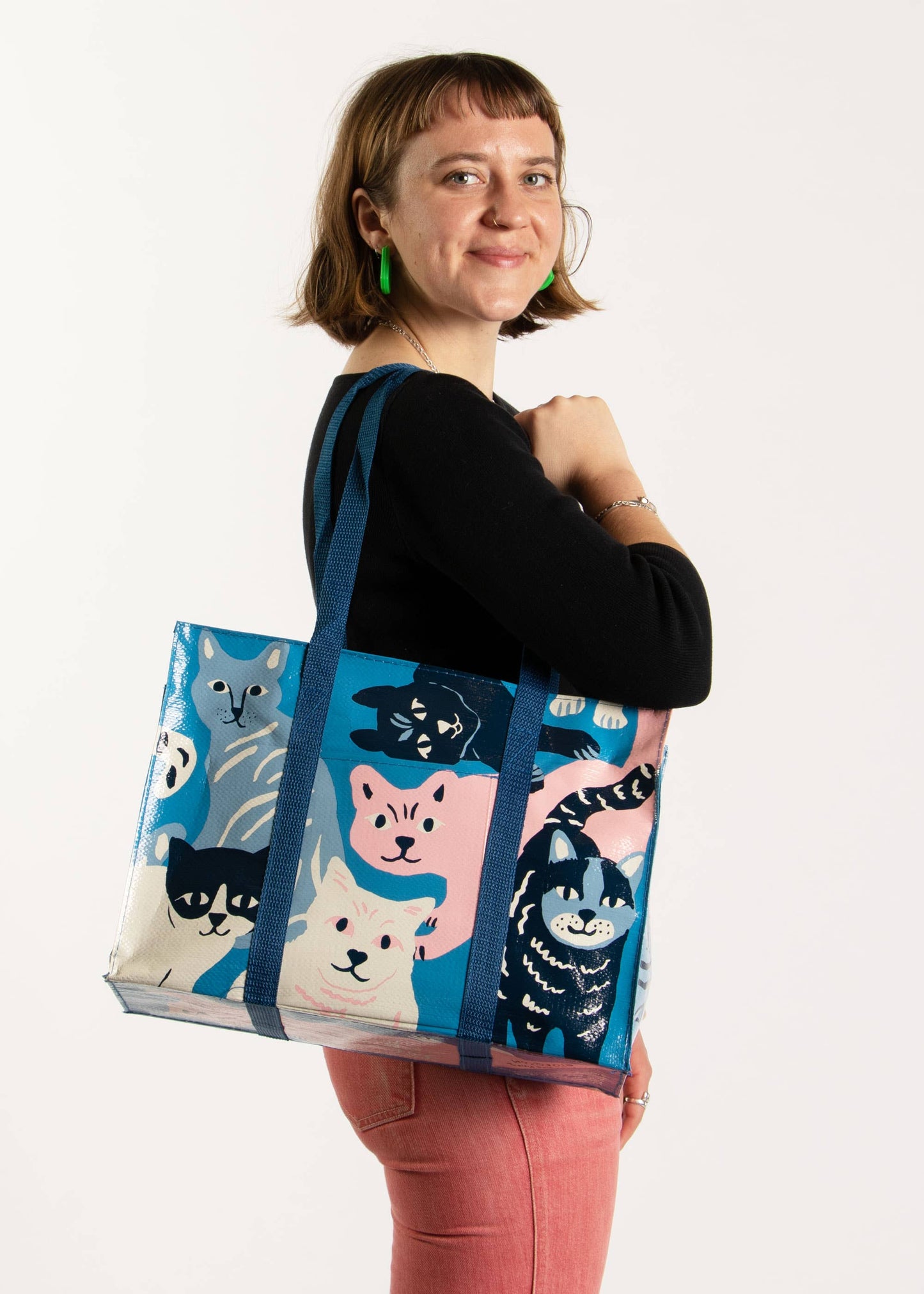 Happy Cats Shoulder Tote