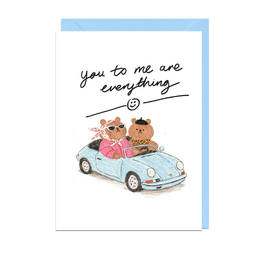 You To Me Are Everything Bear Greeting Card