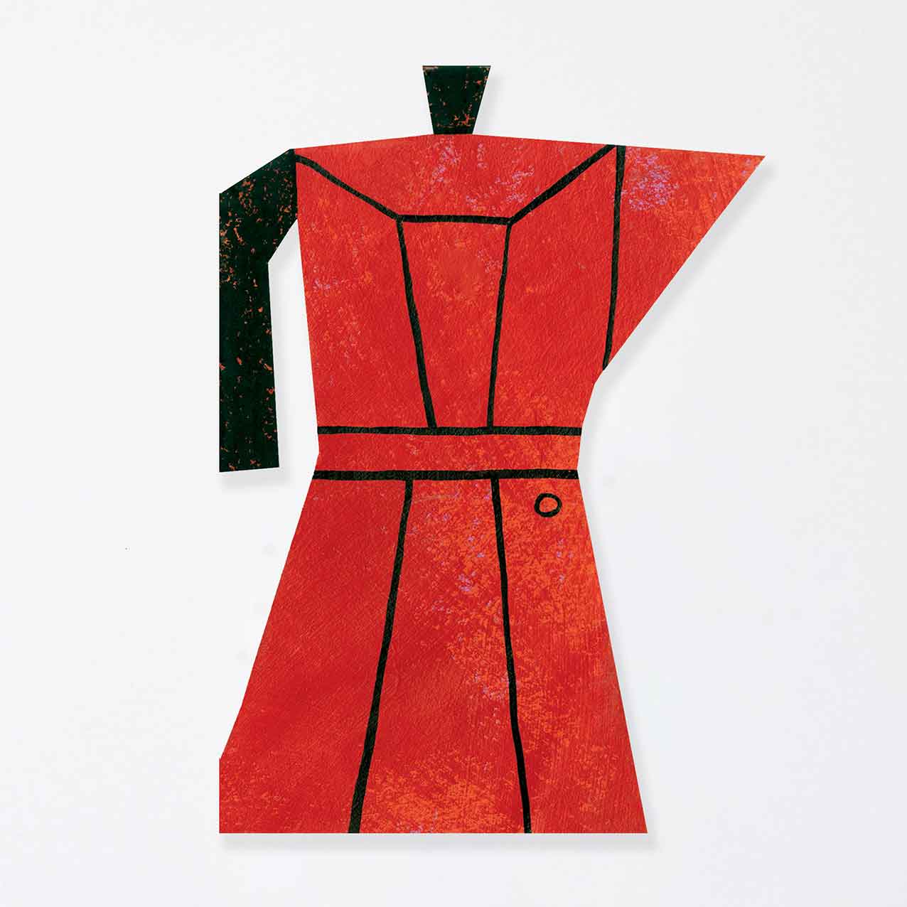 Coffee Pot Shaped Greeting Card