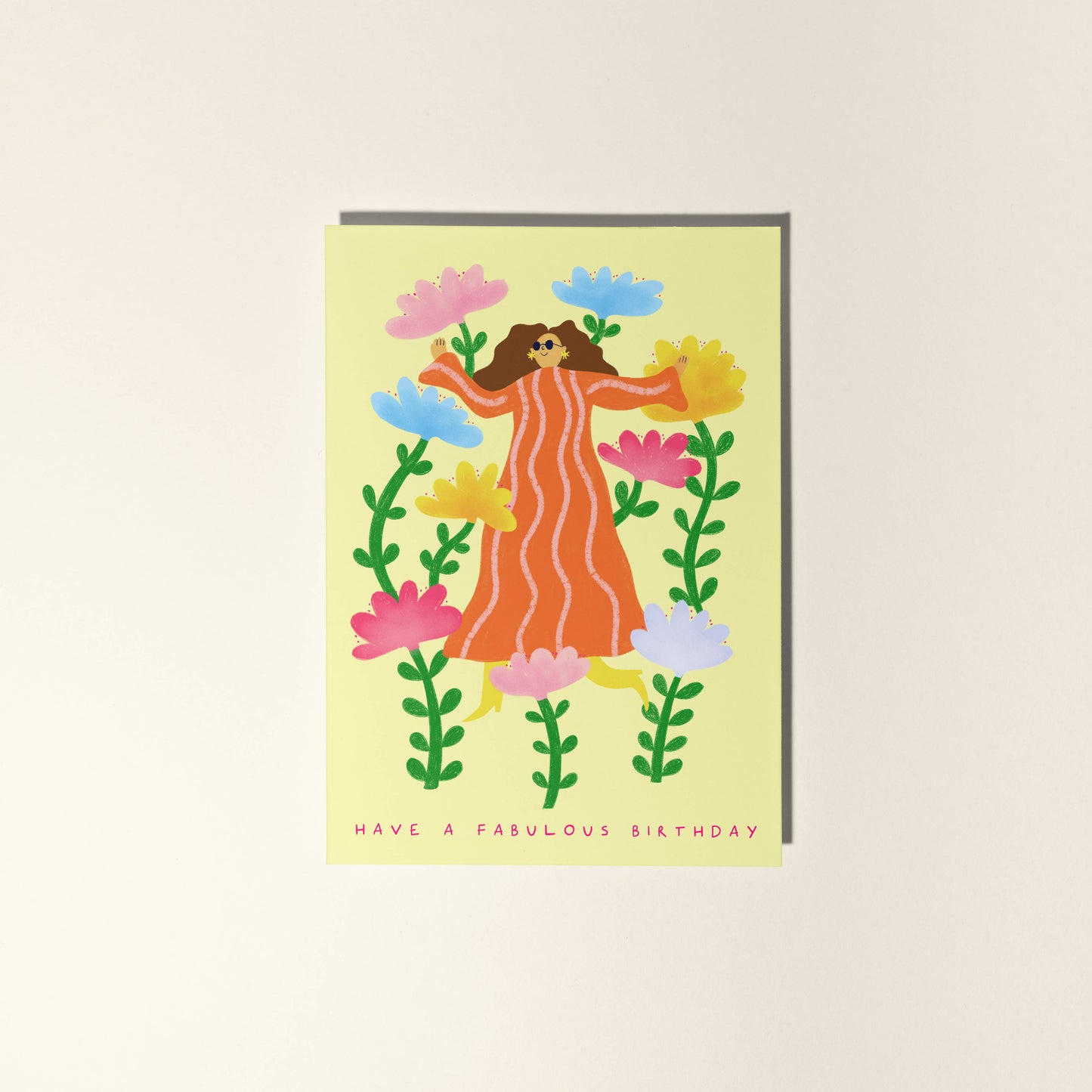 Have A Fabulous Birthday Floral Greeting Card