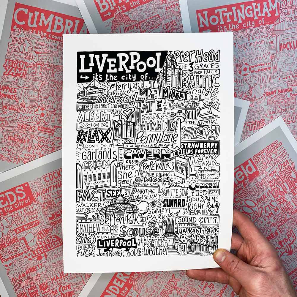 Liverpool Landmarks It's The City Of Art Print