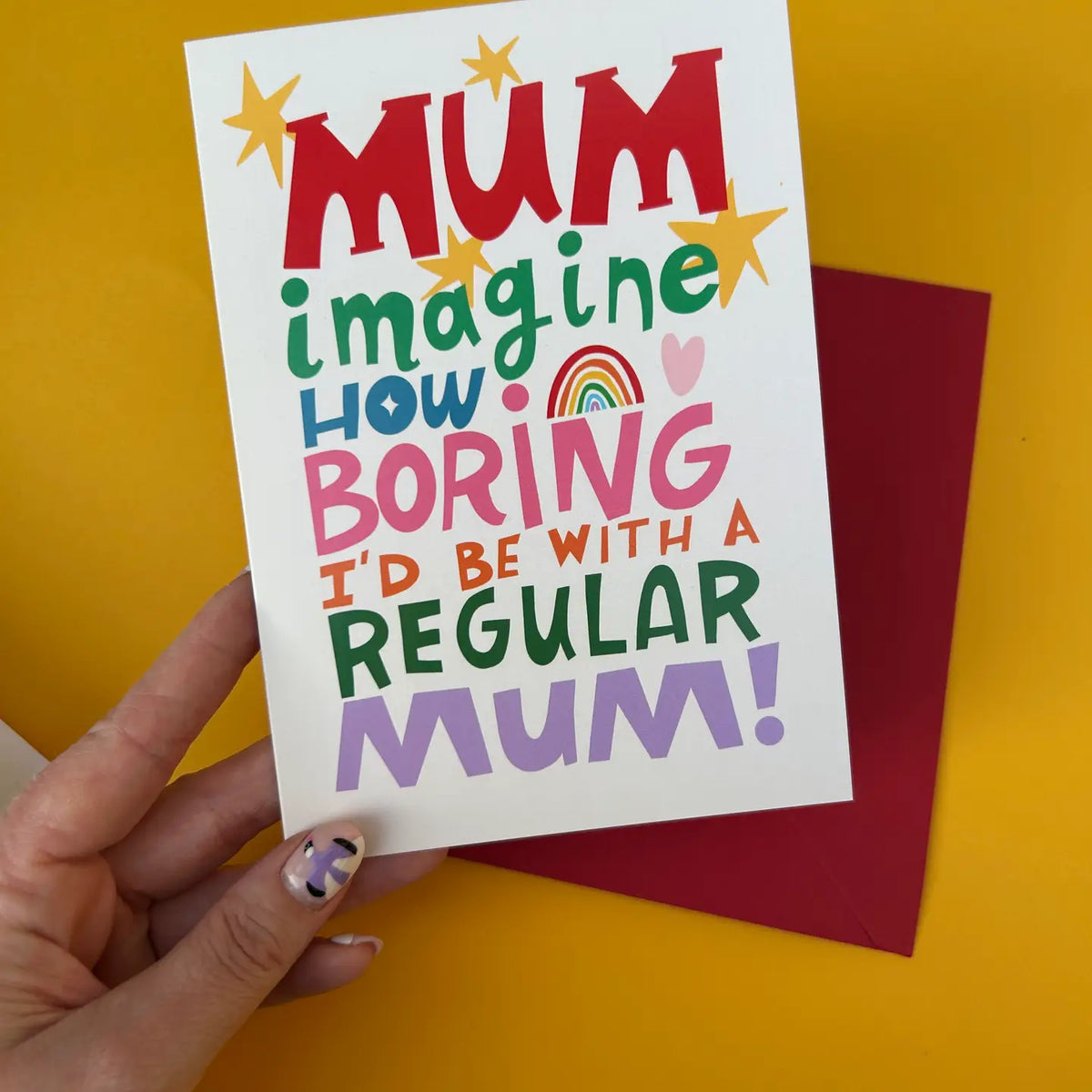 Regular Mum Greeting Card