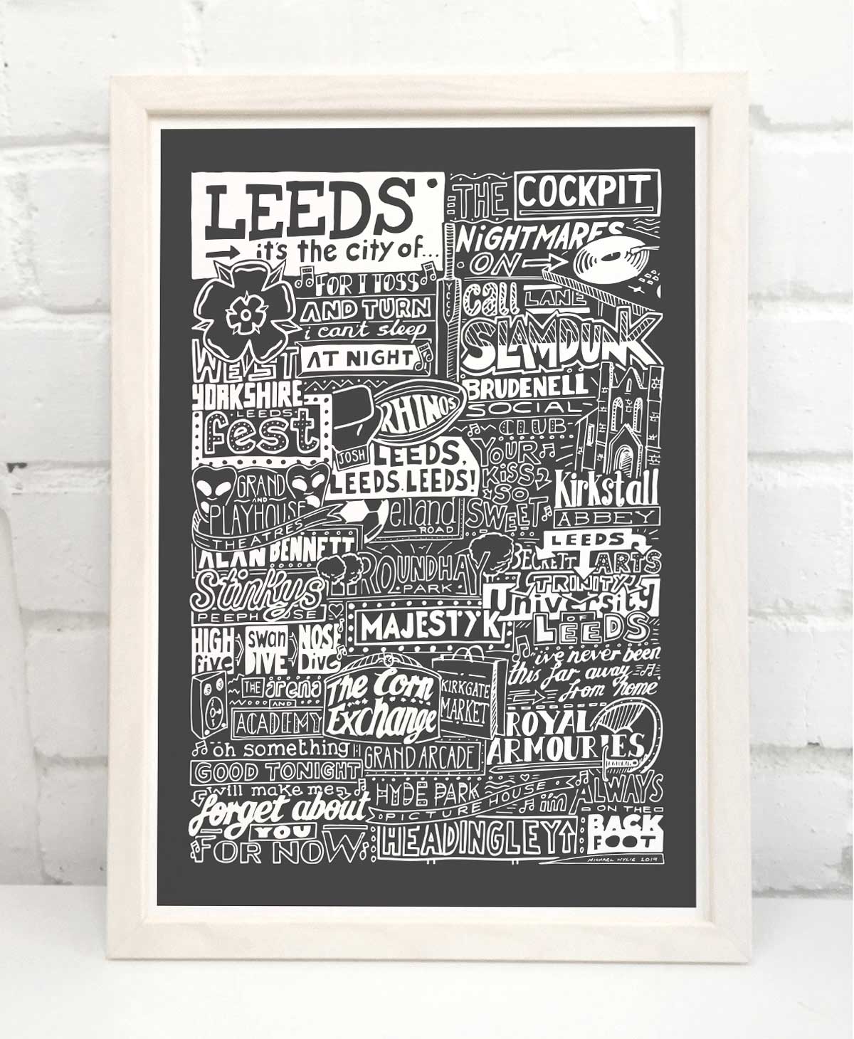 Leeds Landmarks It's The City Of Art Print
