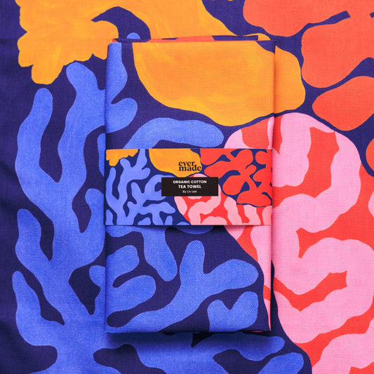 Coral Tea Towel