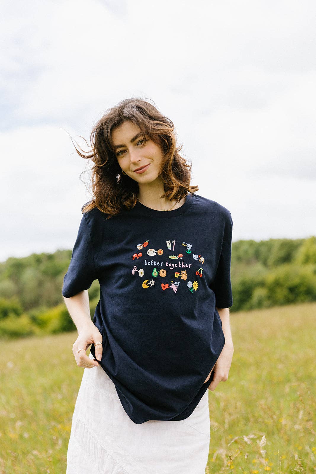 Better Together Embroidered Organic T-Shirt