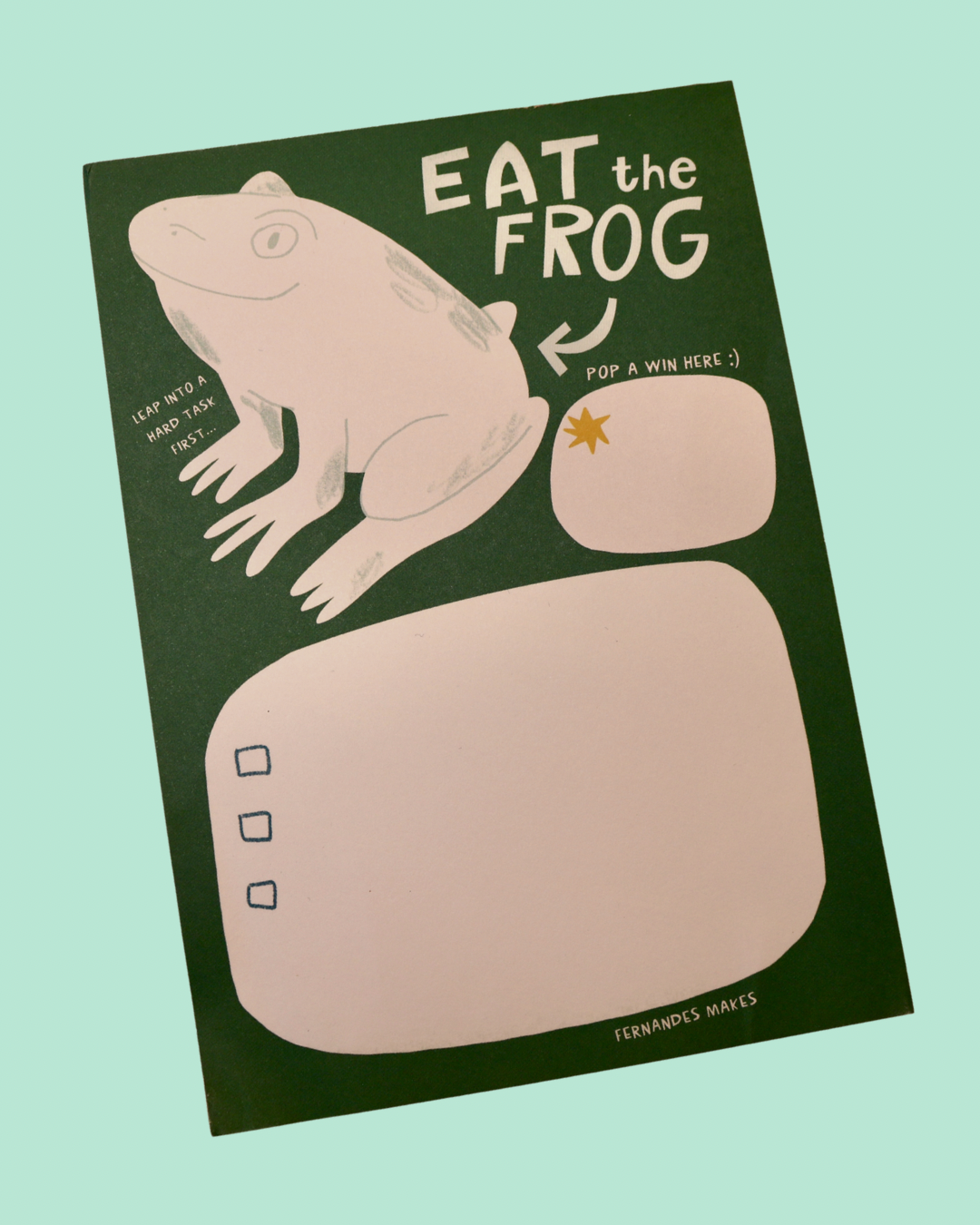 Eat the Frog A5 Notepad