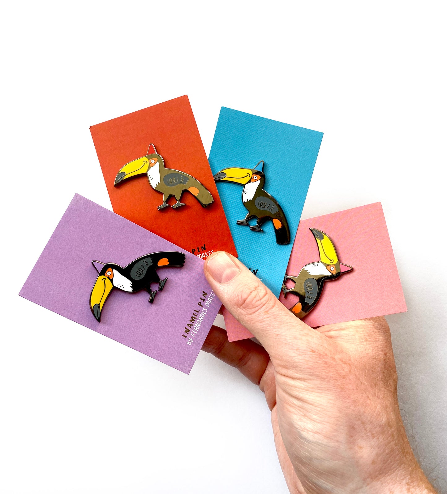 Toucan (R) Enamel Pin by Fernandes Makes