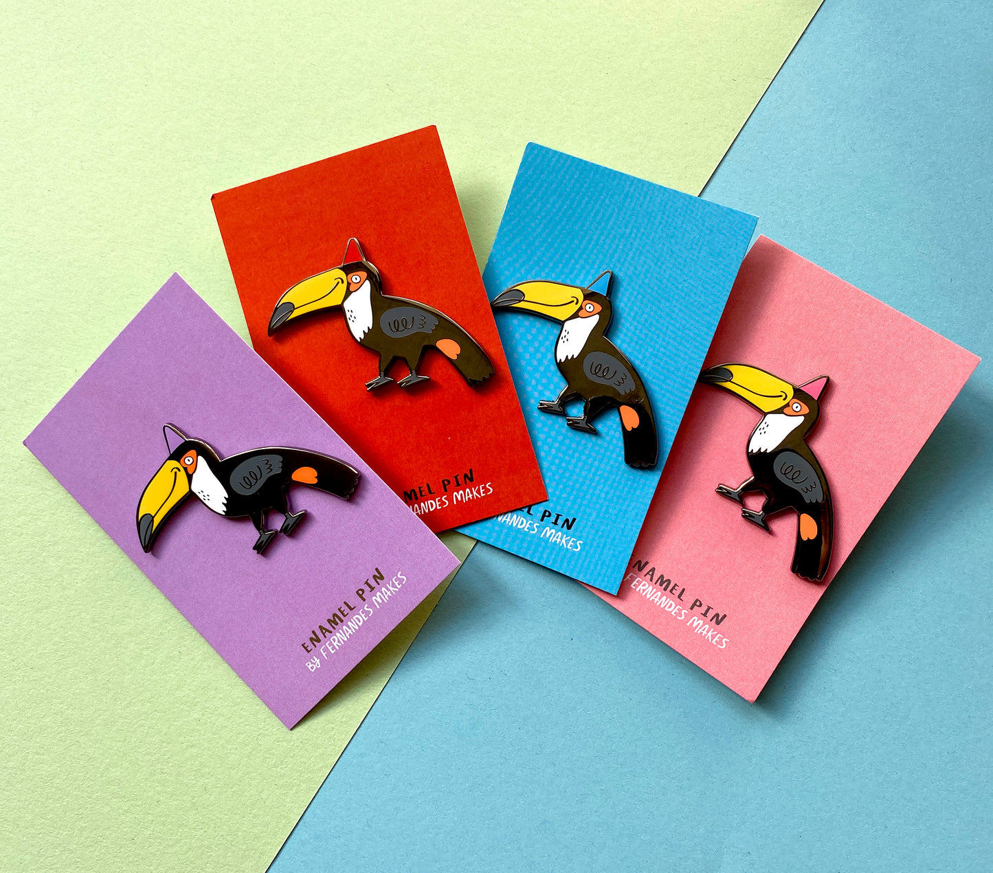 Toucan (L) Enamel Pin by Fernandes Makes