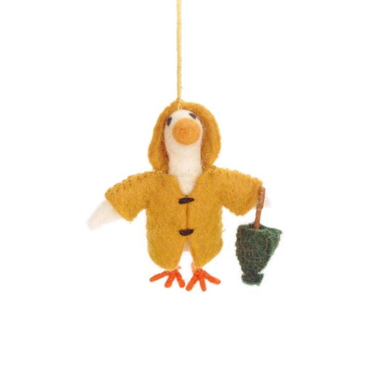 Felt Puddles Goose Decoration