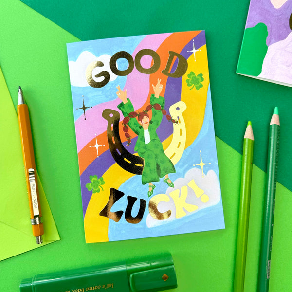 Good Luck (Foiled) Greeting Card