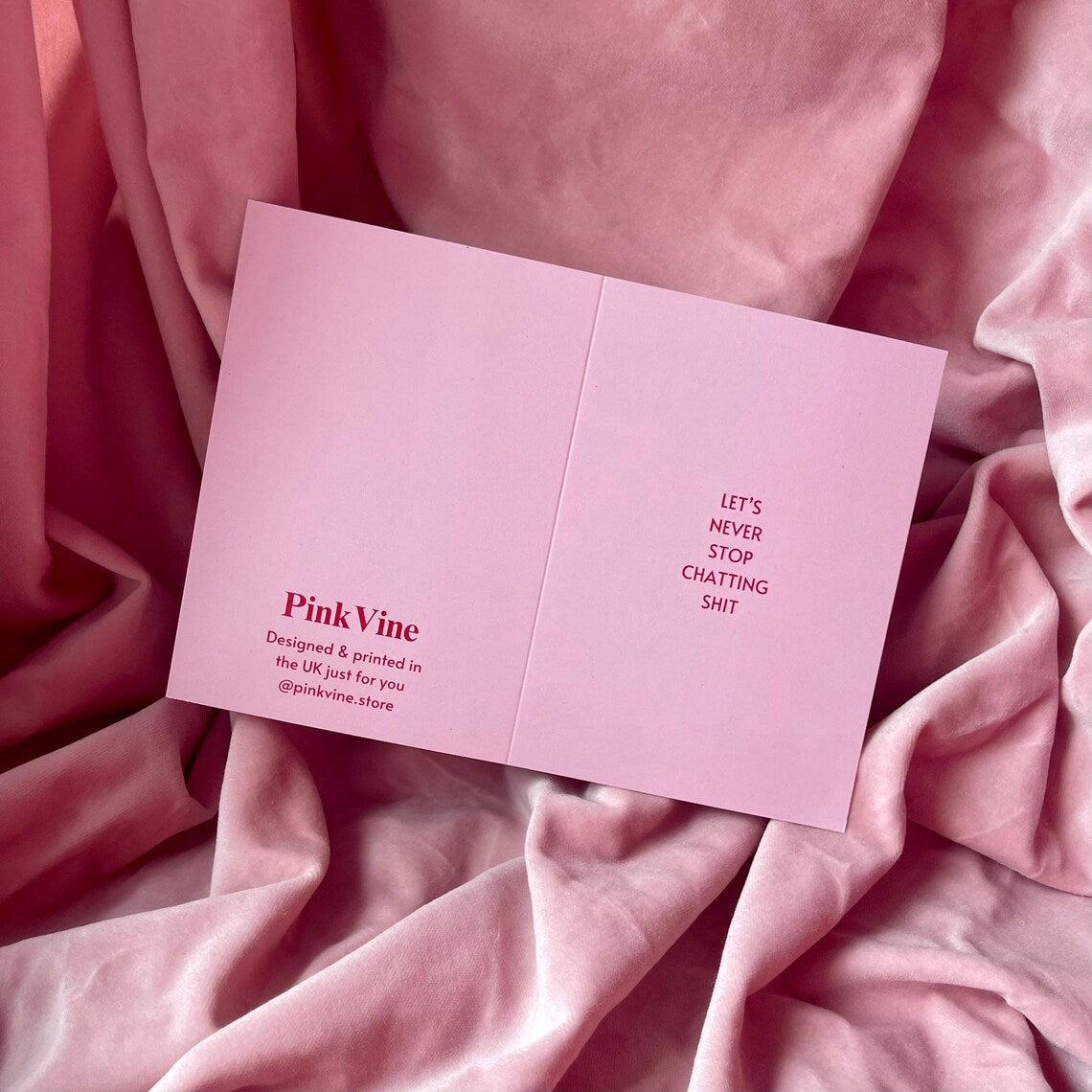 Chatting Shit Card by PinkVine