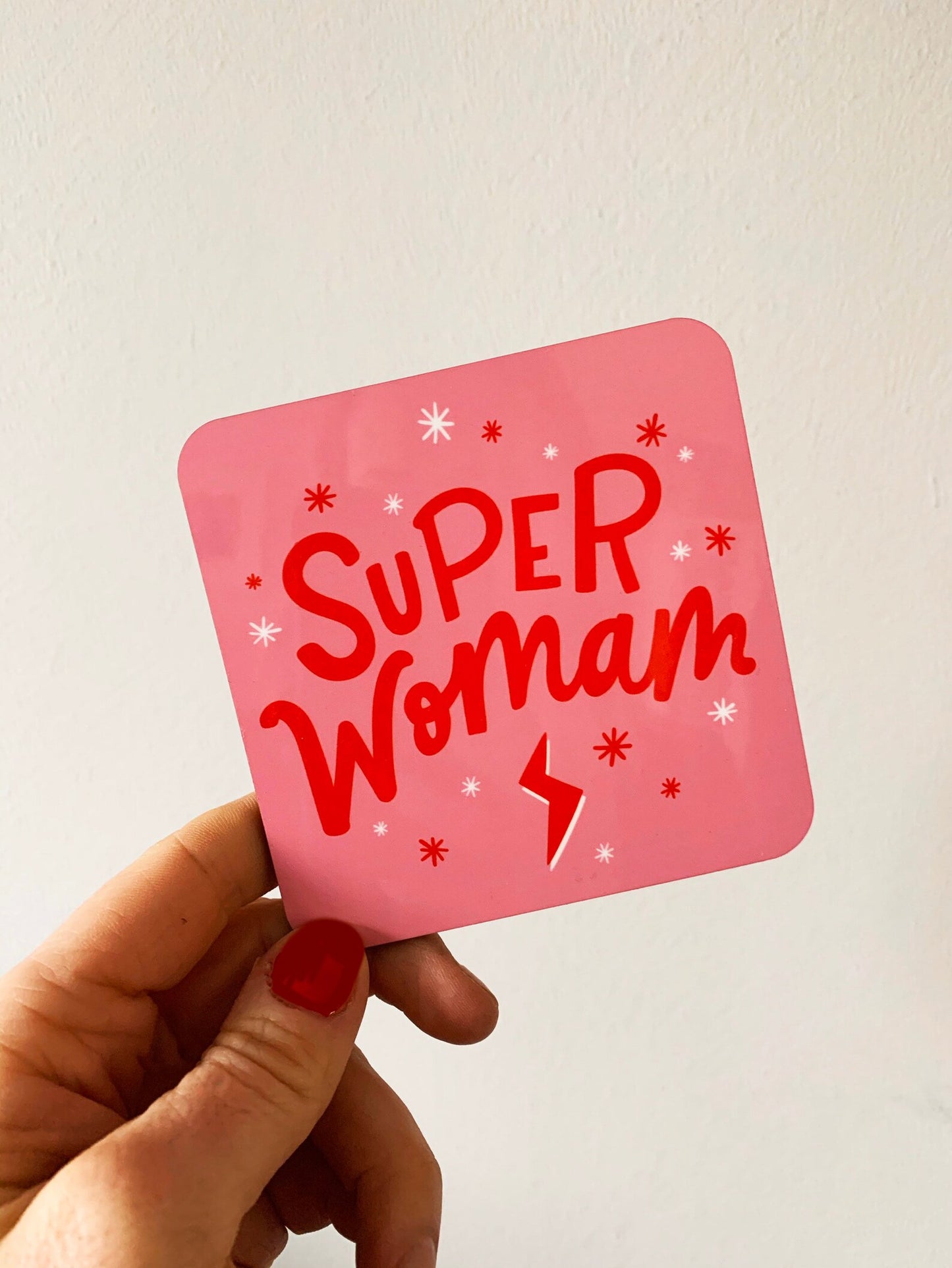 Super WoMUM / WoMAM Coaster by Dotty Black