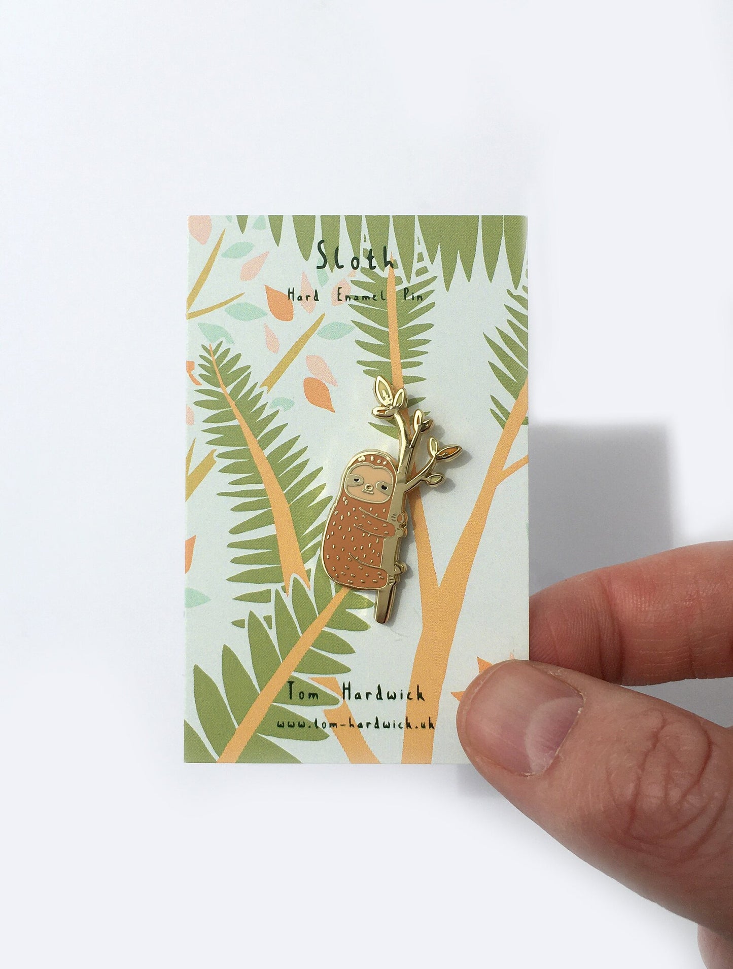 Sloth Enamel Pin by Tom Hardwick