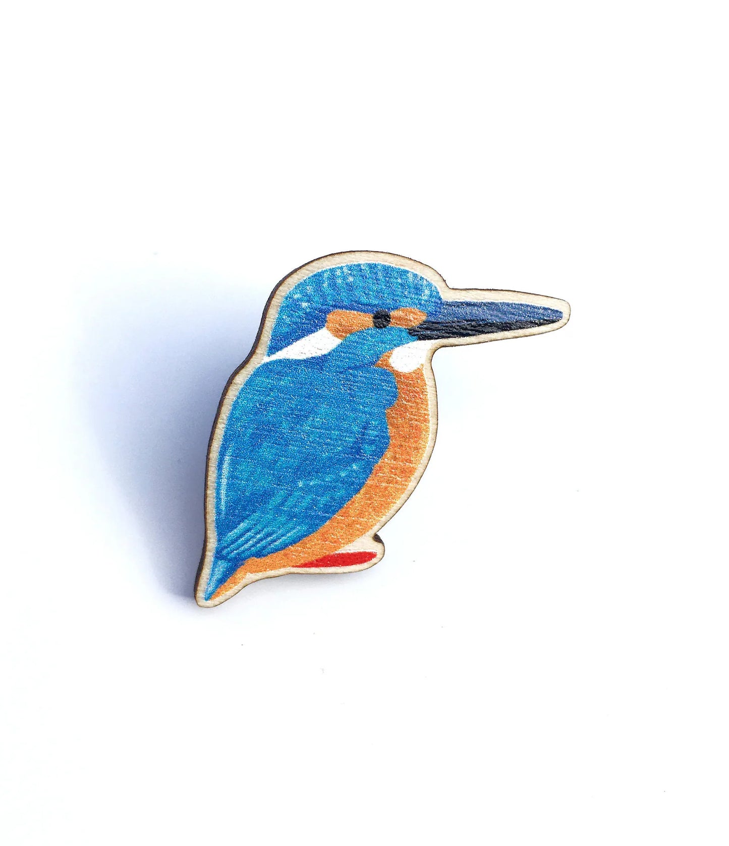 Kingfisher Wooden Pin by Tom Hardwick