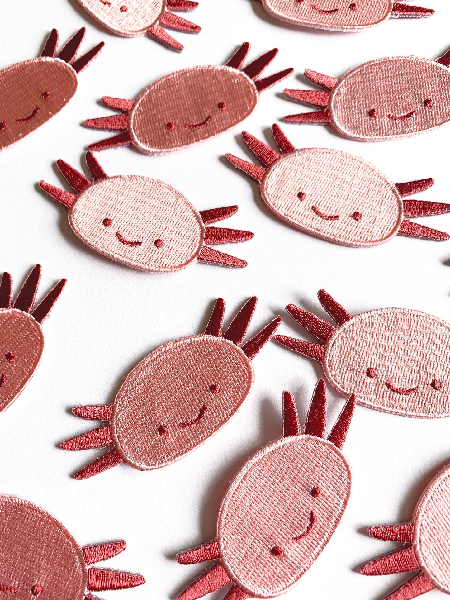 Axolotl Face Woven Patch by Tom Hardwick