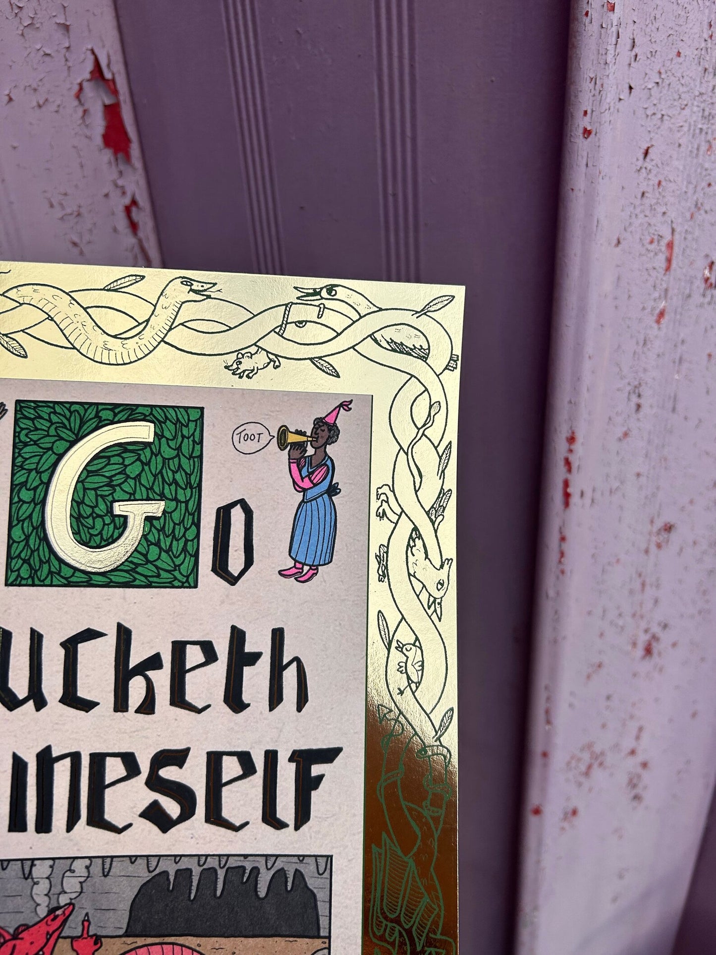 Go, Thineself Naughty Art Print by 2B Mcr