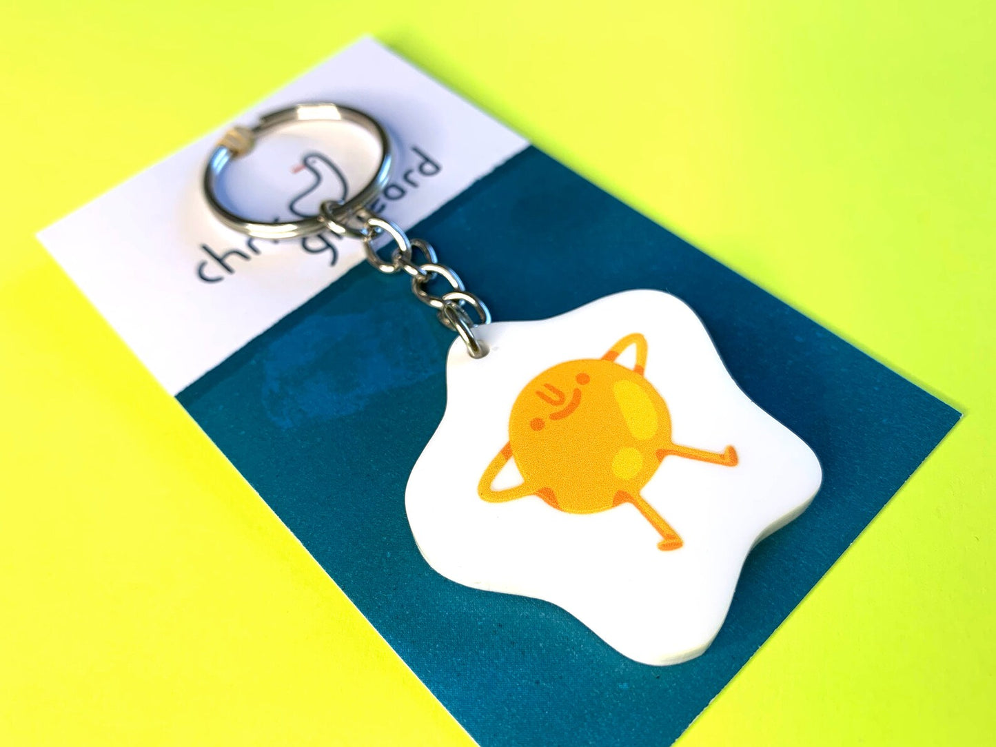 Fun Egg Keyring by Gilleard