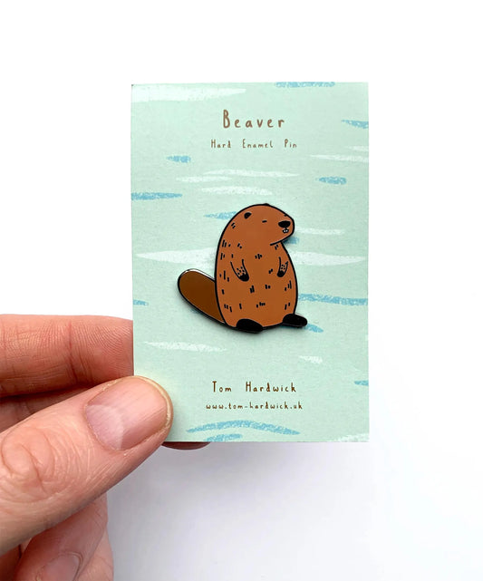 Beaver Enamel Pin by Tom Hardwick
