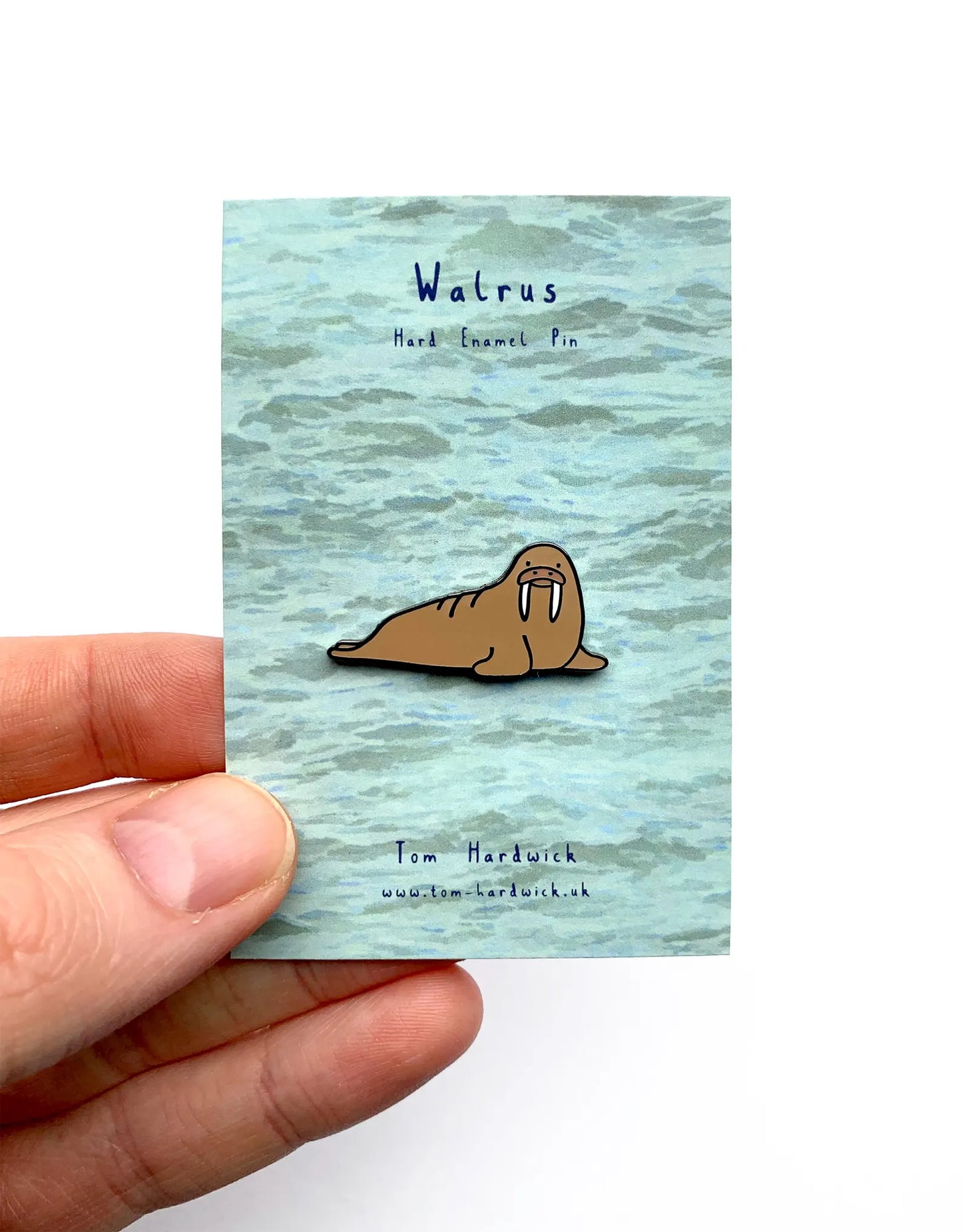 Walrus Enamel Pin by Tom Hardwick