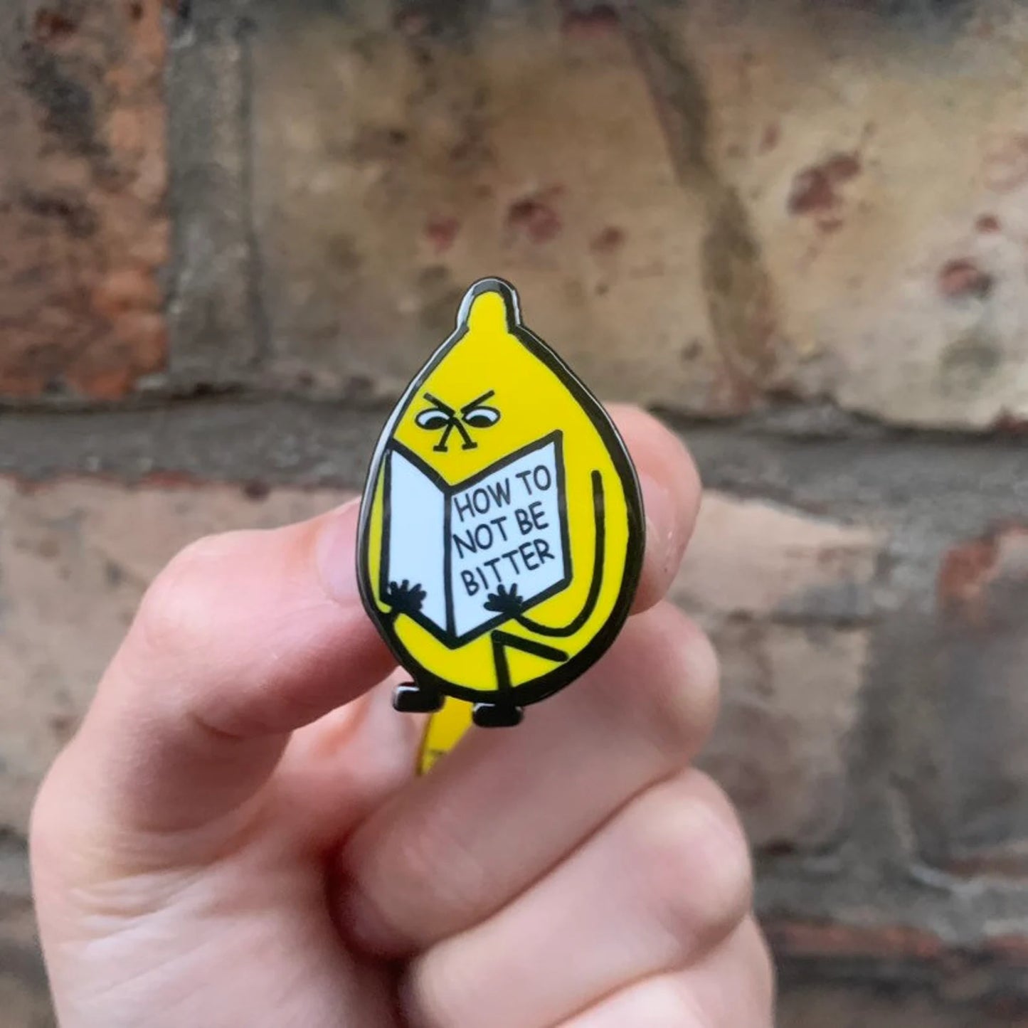 Bitter Lemon Enamel Pin by 2Bmcr