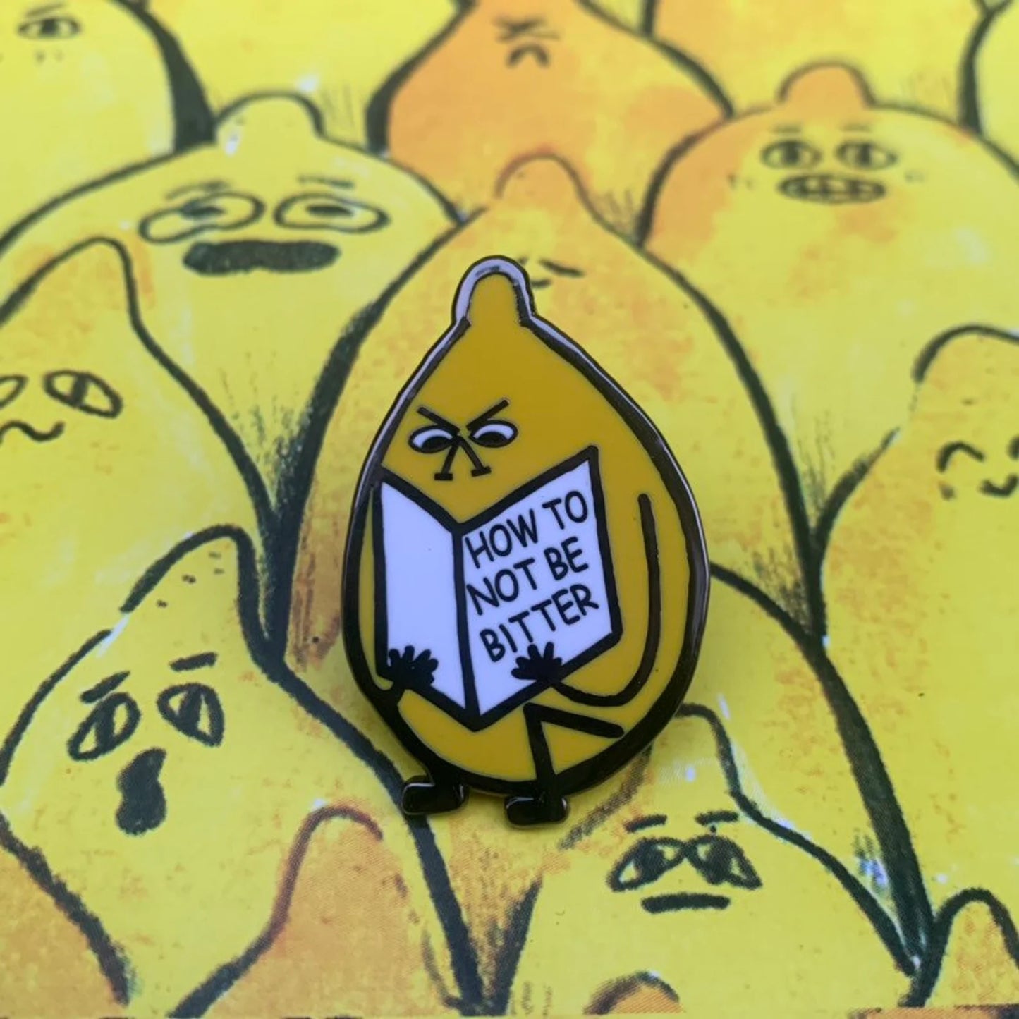 Bitter Lemon Enamel Pin by 2Bmcr