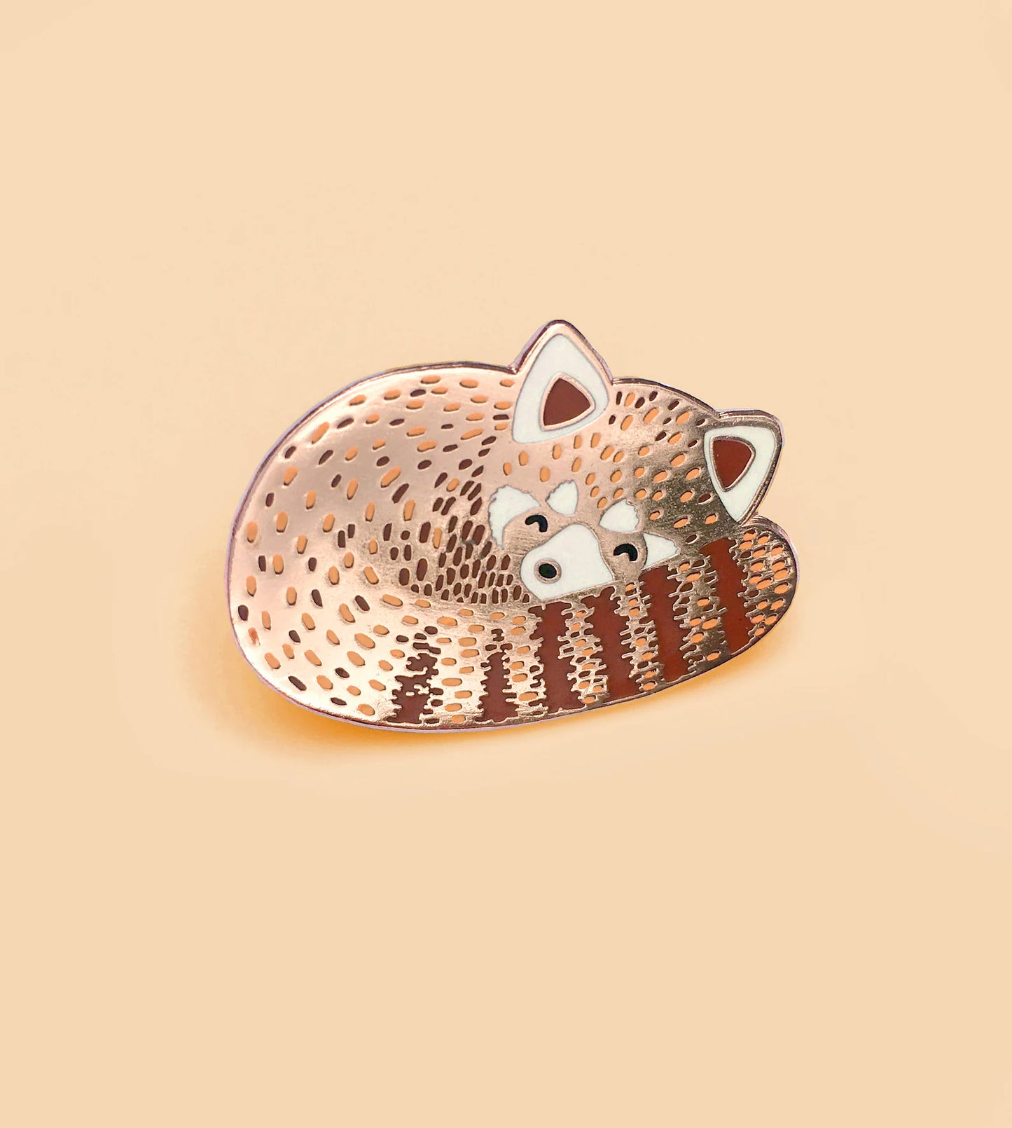 Sleeping Red Panda Enamel Pin by Tom Hardwick