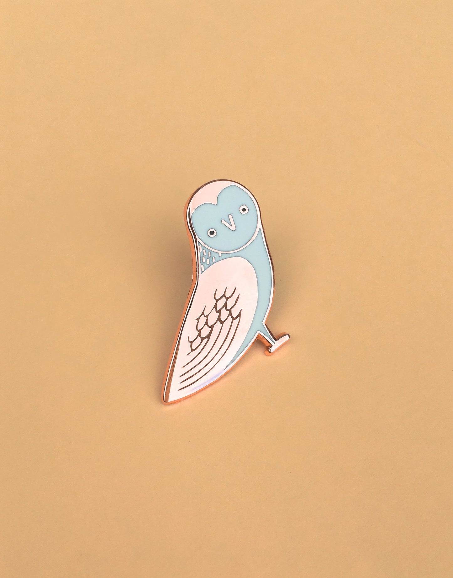 Barn Owl Enamel Pin by Tom Hardwick