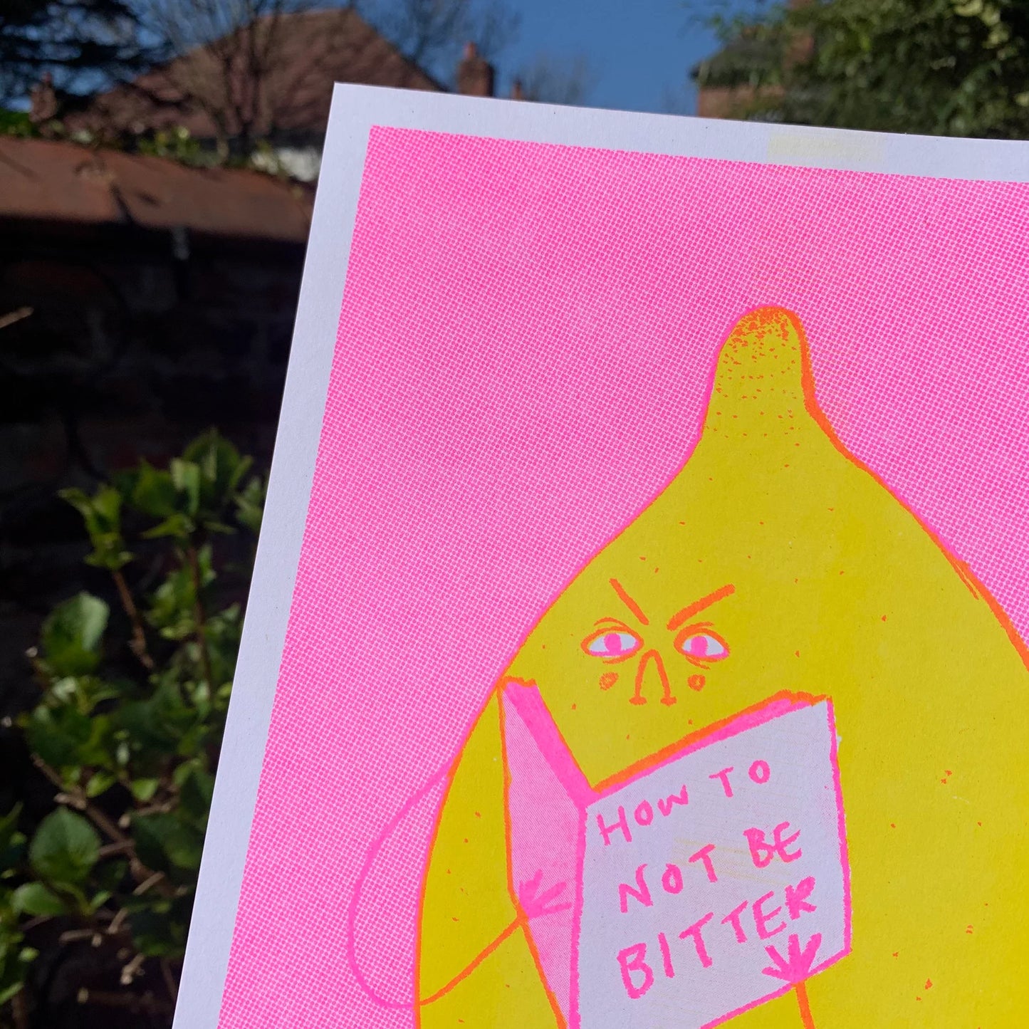 Bitter Lemon RISO Art Print by 2Bmcr