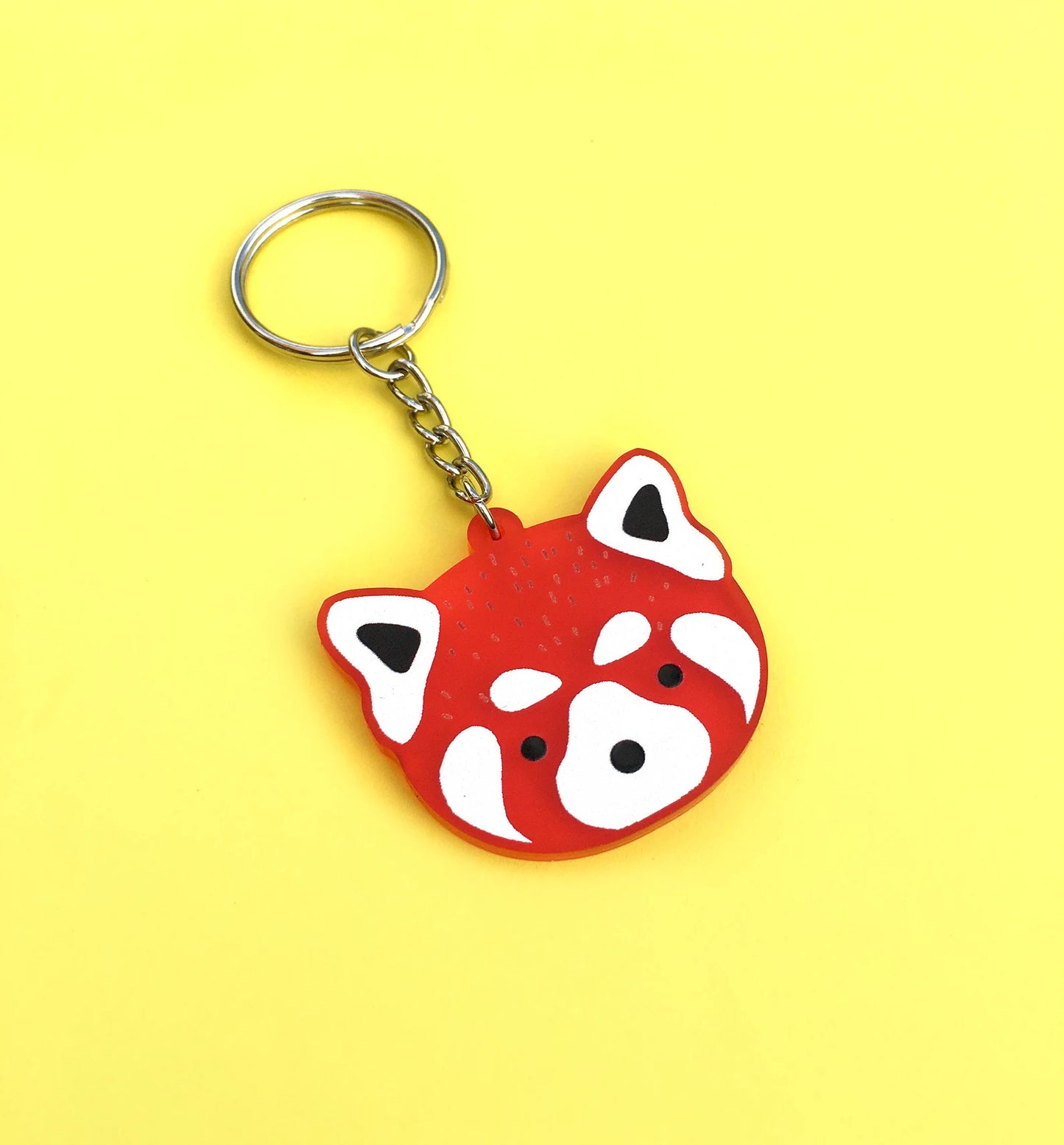 Red Panda Acrylic Keyring by Tom Hardwick