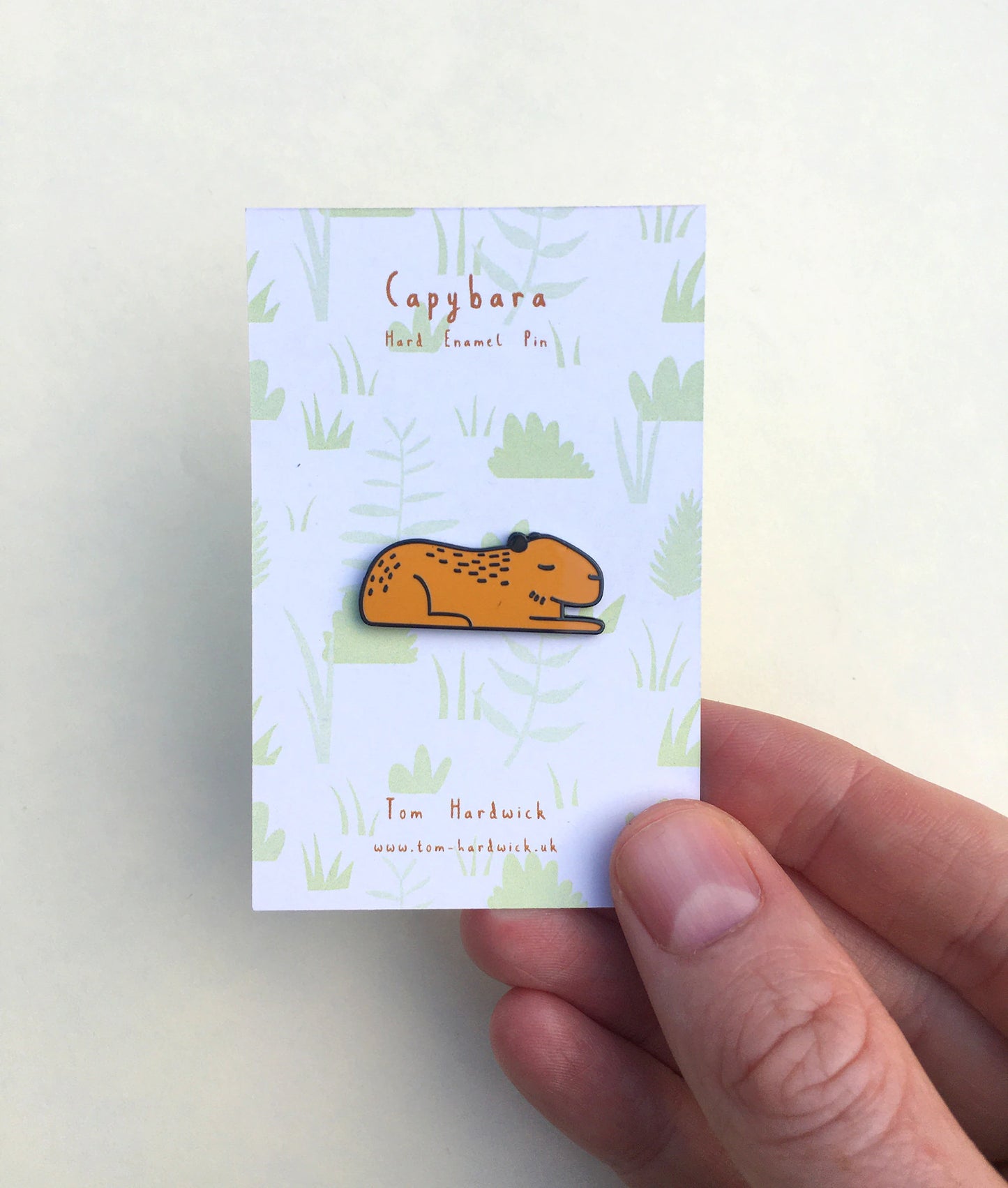 Capybara Enamel Pin by Tom Hardwick