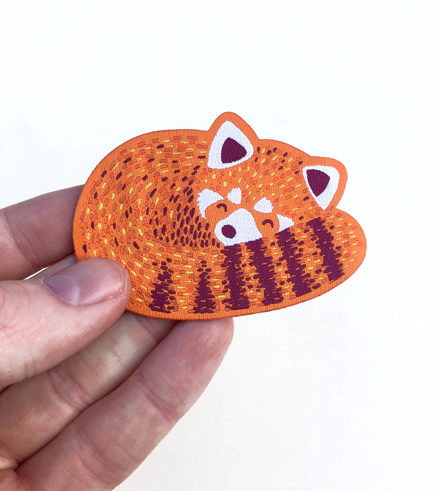 Sleeping Red Panda Woven Patch by Tom Hardwick