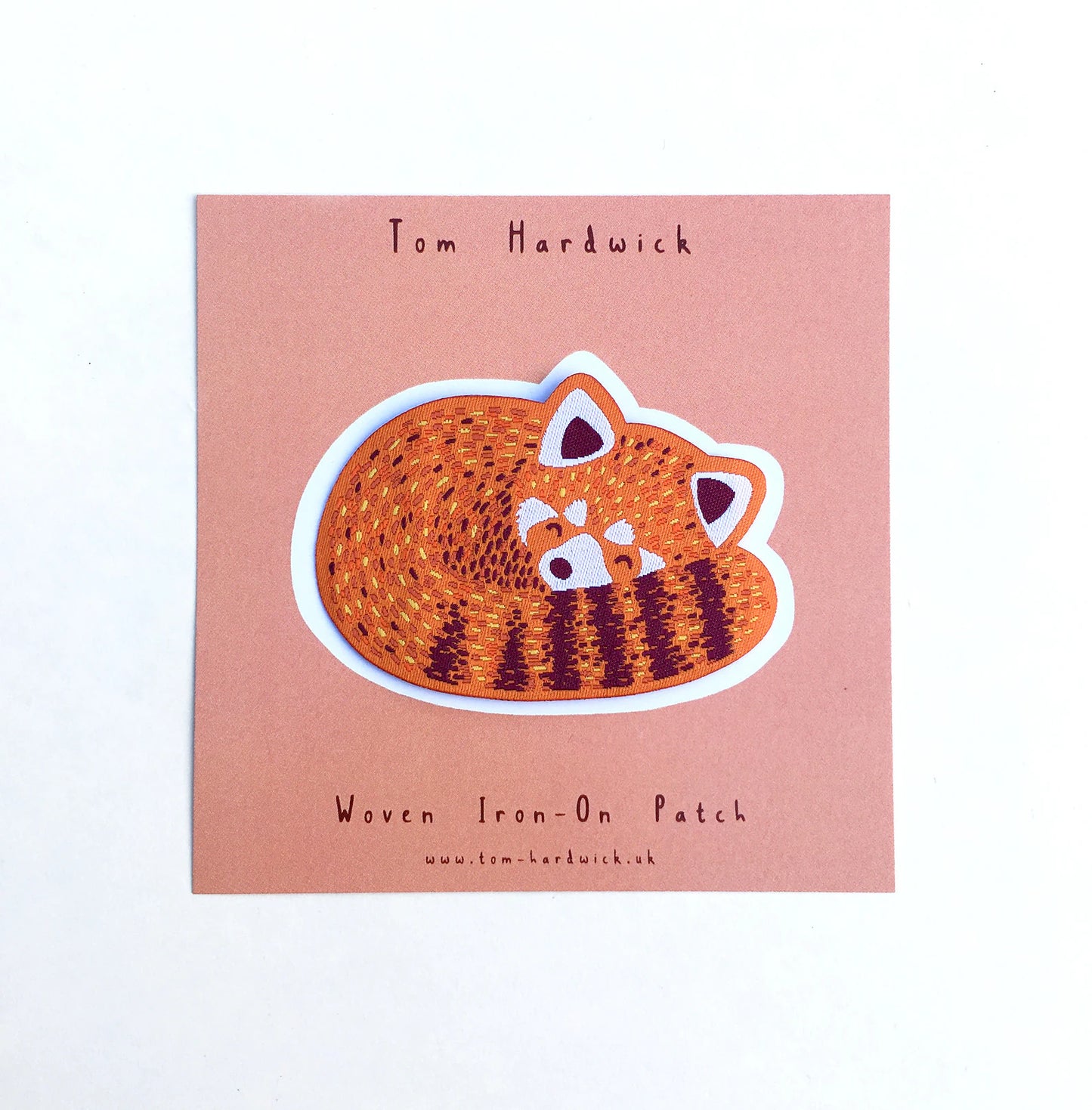 Sleeping Red Panda Woven Patch by Tom Hardwick