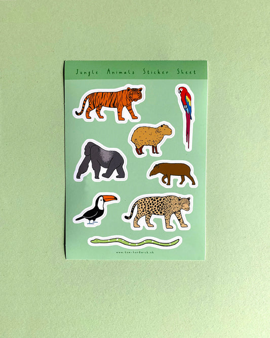 Animal Sticker Sheet by Tom Hardwick
