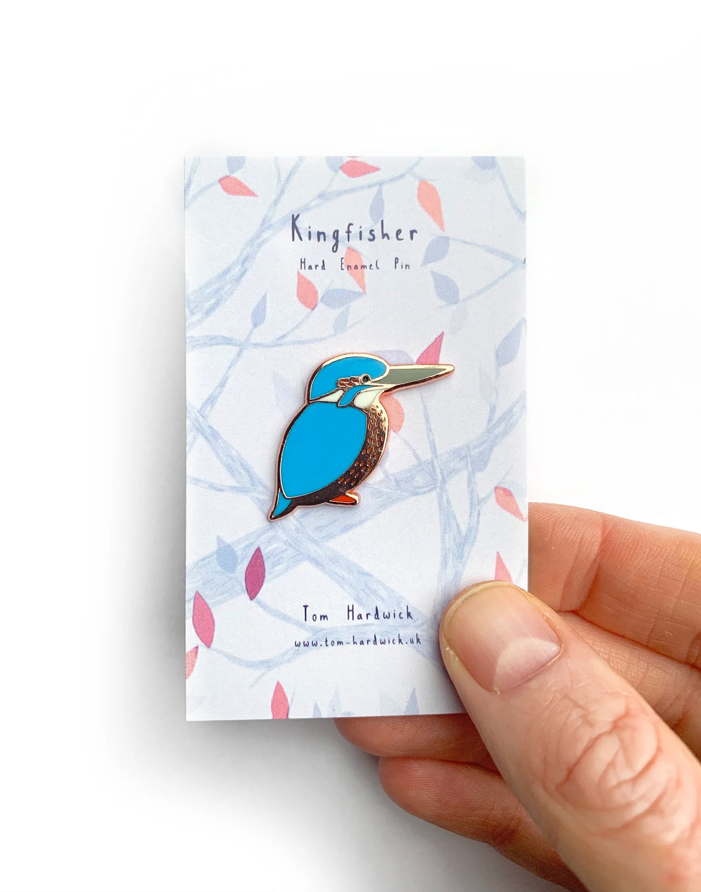 Kingfisher Enamel Pin by Tom Hardwick